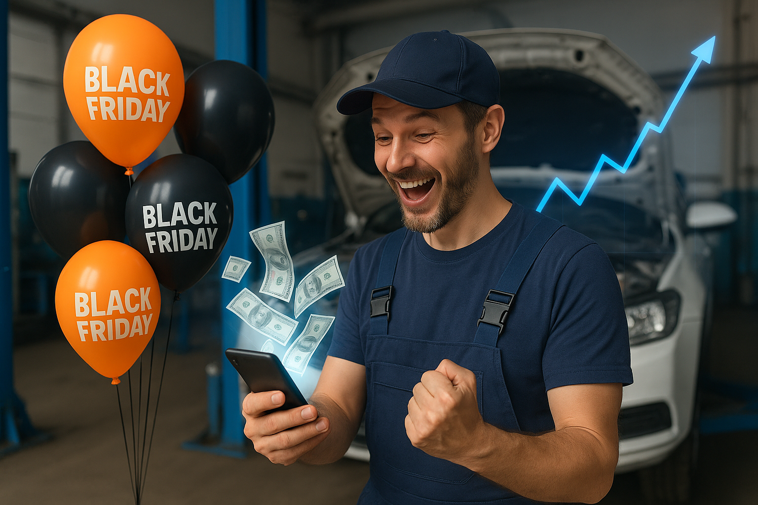 Quanto uma oficina mecânica ou autopeça pode faturar na Black Friday e como aproveitar a data para vender muito mais