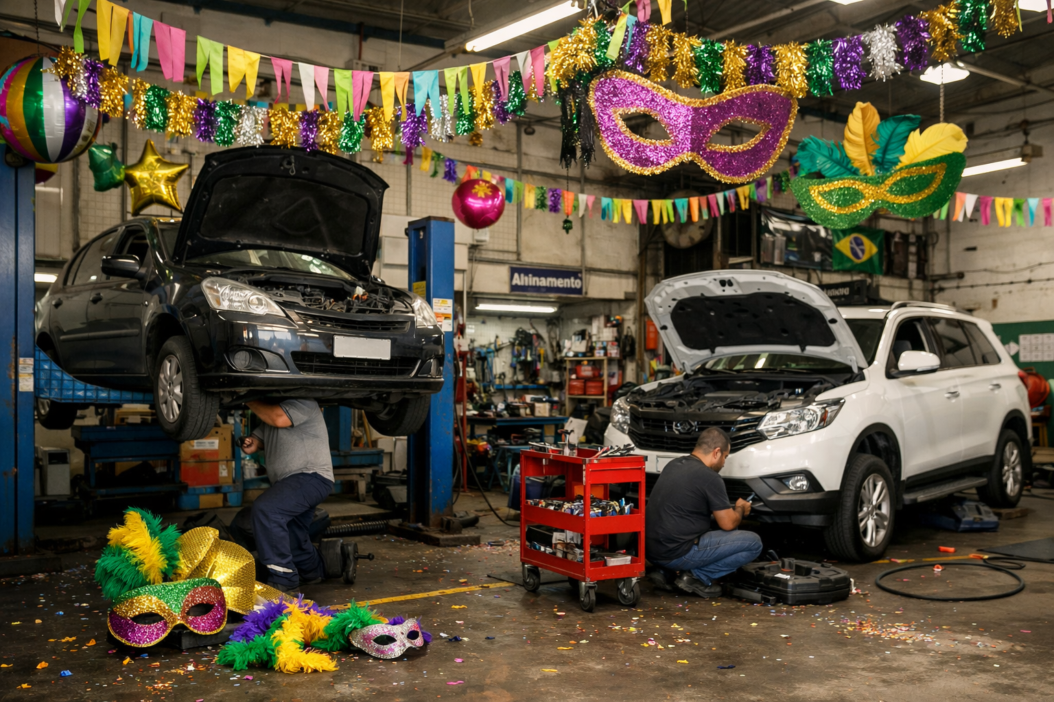 Quanto uma oficina mecânica fatura a mais no Carnaval?